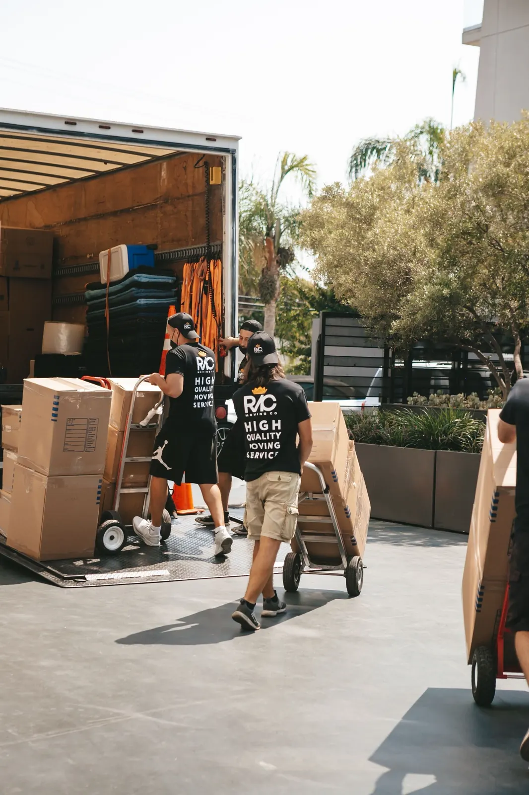 AV Logistics packers and movers crew in action in Hyderabad