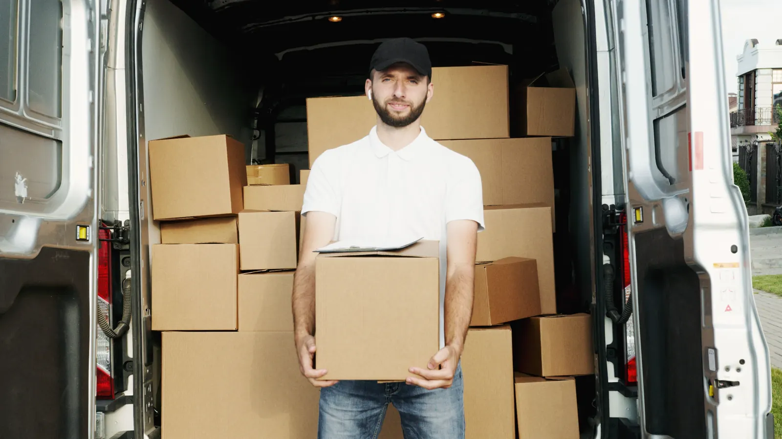 AV Logistics packers and movers crew in action in Hyderabad